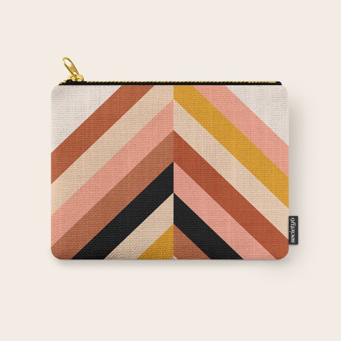 Chevron Christmas tree - neutrals Carry All Pouch Gallery Image 1