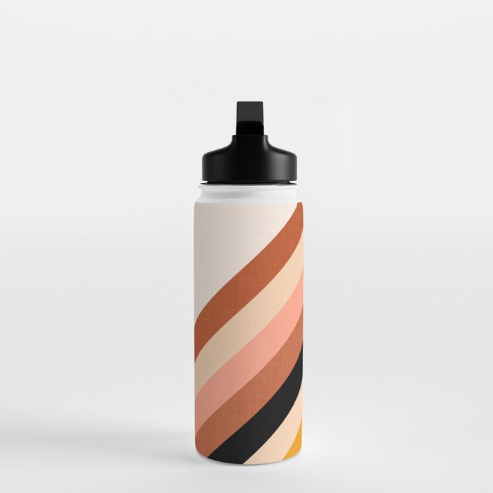 Chevron Christmas tree - neutrals Water Bottle Gallery Image 3