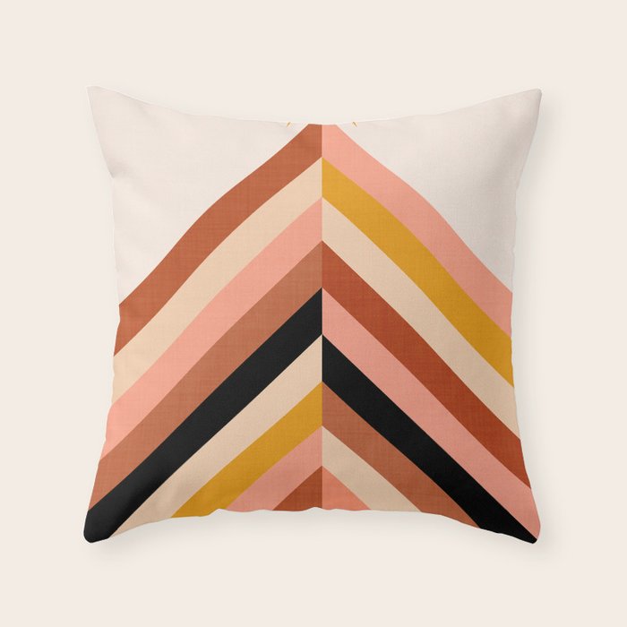 Chevron Christmas tree - neutrals Throw Pillow Gallery Image 6