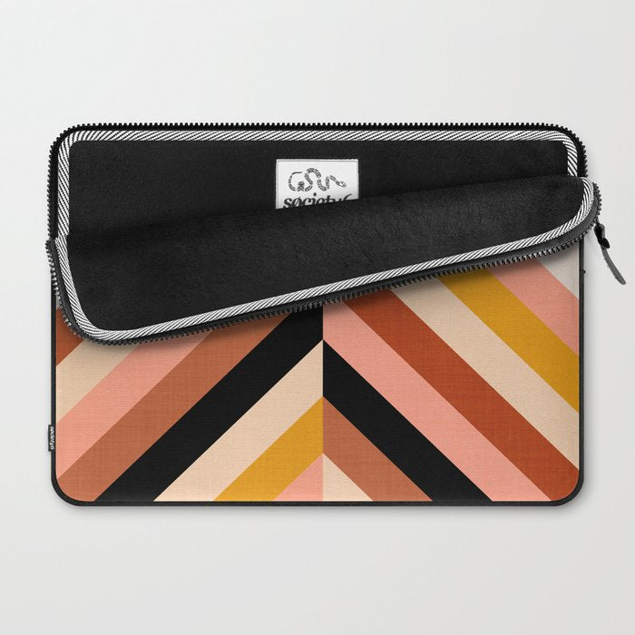 Chevron Christmas tree - neutrals Laptop Sleeve Gallery Image 2