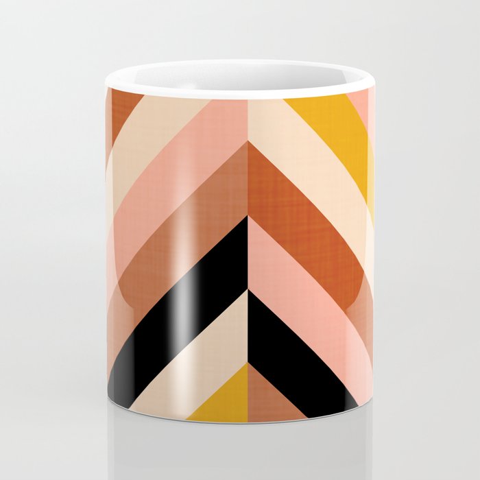 Chevron Christmas tree - neutrals Coffee Mug Gallery Image 4