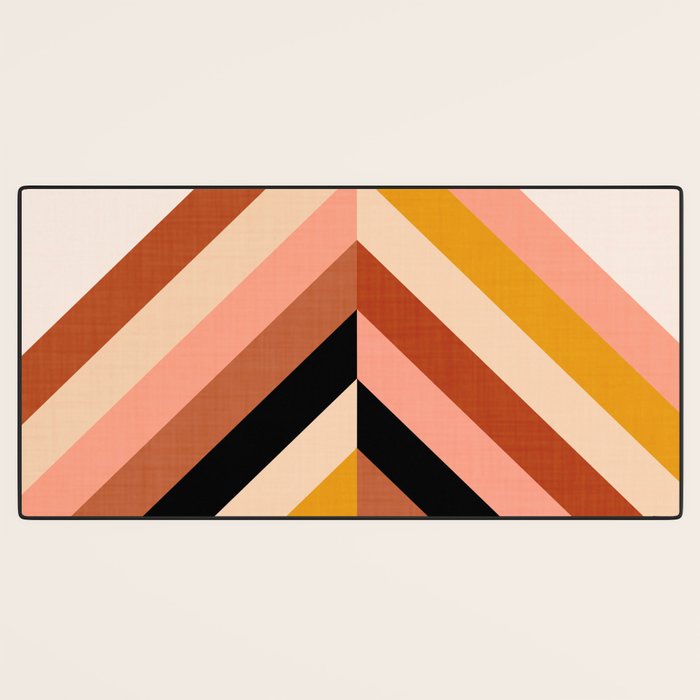 Chevron Christmas tree - neutrals Desk Mat Gallery Image 3