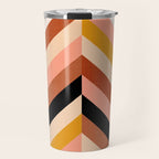 Chevron Christmas tree - neutrals Travel Mug Gallery Image 1