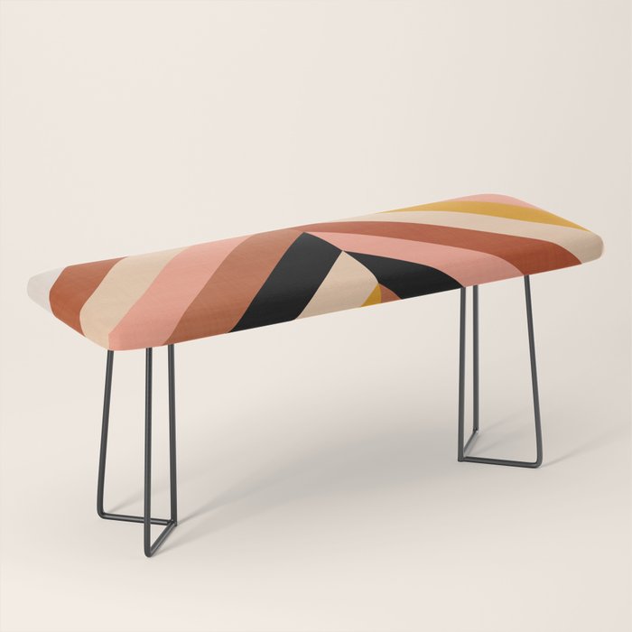 Chevron Christmas tree - neutrals Bench Gallery Image 1
