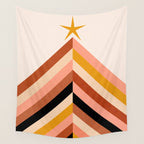 Chevron Christmas tree - neutrals Wall Tapestry Gallery Image 4