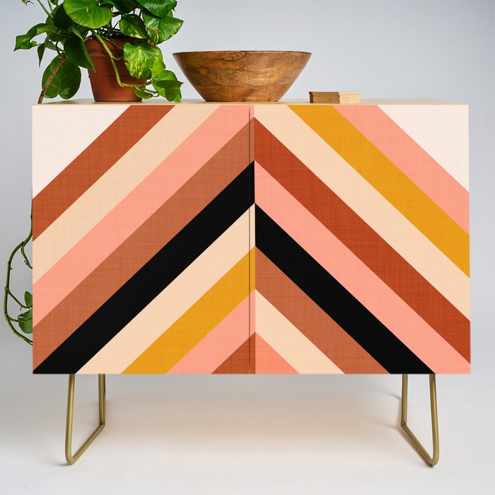 Chevron Christmas tree - neutrals Credenza Gallery Image 1