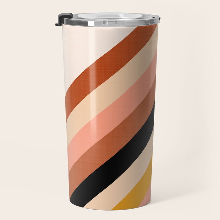 Chevron Christmas tree - neutrals Travel Mug Gallery Image 3