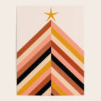 Chevron Christmas tree - neutrals Poster Gallery Image 4