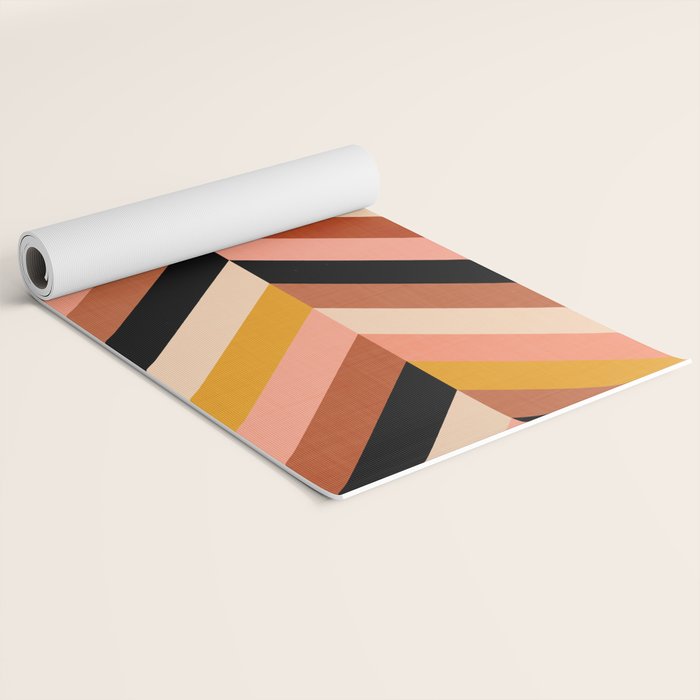 Chevron Christmas tree - neutrals Yoga Mat Gallery Image 2
