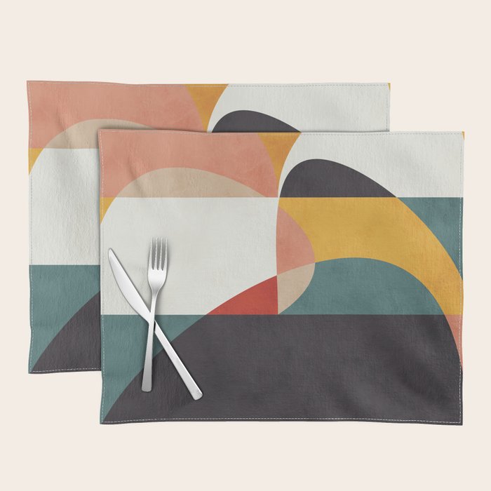 modern shapes 6 Placemat Gallery Image 1