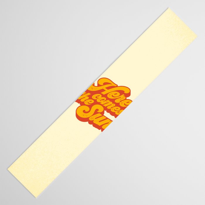 Here Comes The Sun | Retro 70s Typography Table Runner Gallery Image 3
