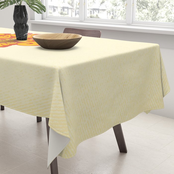Here Comes The Sun | Retro 70s Typography Tablecloth Gallery Image 3