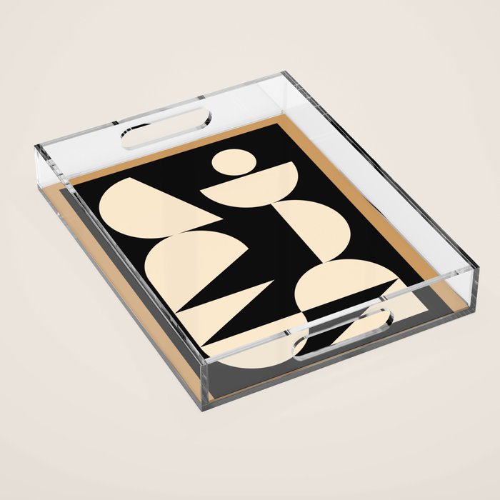 Modern geometric shapes 45 Acrylic Tray Gallery Image 1