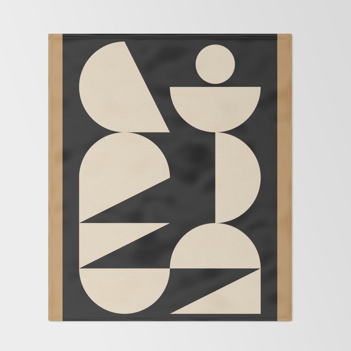Modern geometric shapes 45 Throw Blanket Gallery Image 2