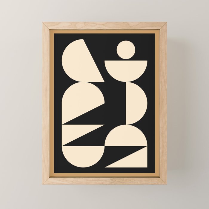 Modern geometric shapes 45 Mini Art Print Gallery Image 1