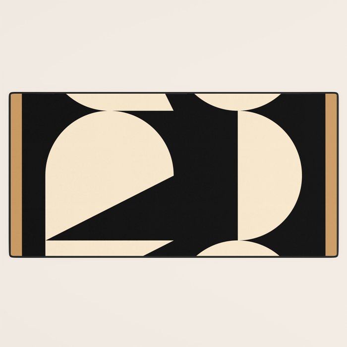 Modern geometric shapes 45 Desk Mat Gallery Image 3