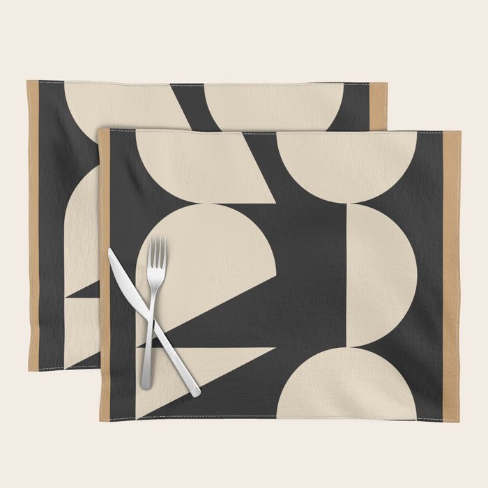 Modern geometric shapes 45 Placemat Gallery Image 1