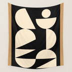 Modern geometric shapes 45 Wall Tapestry Gallery Image 4