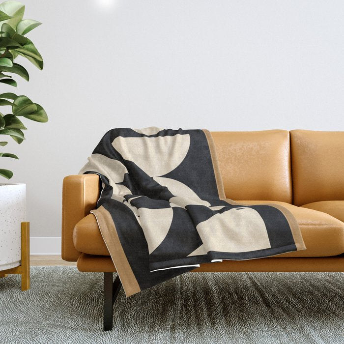 Modern geometric shapes 45 Throw Blanket Gallery Image 1