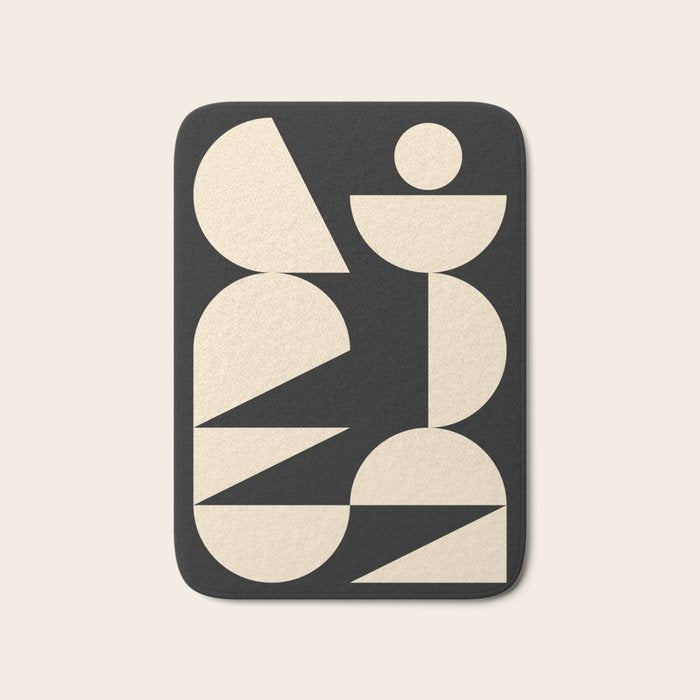Modern geometric shapes 45 Bath Mat Gallery Image 1