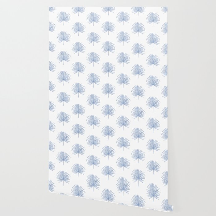 Palmetto Print - Blue Wallpaper Gallery Image 2