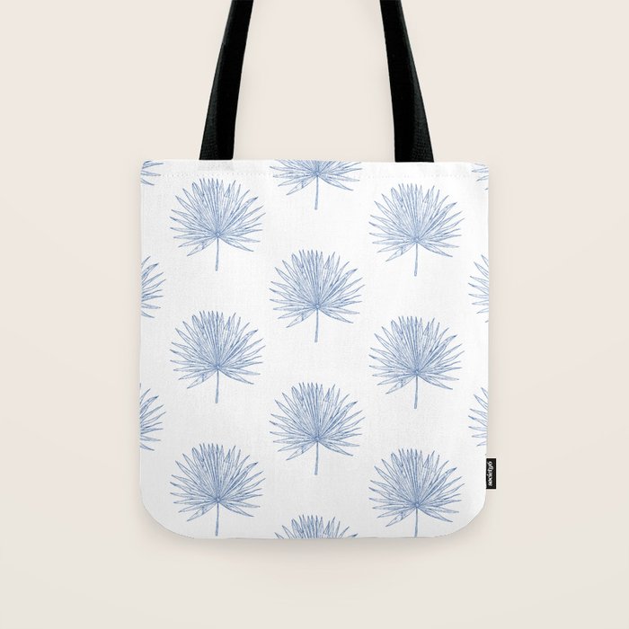 Palmetto Print - Blue Tote Bag Gallery Image 1
