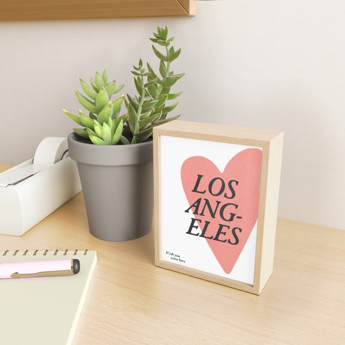 Wish you were here - Los Angeles Mini Art Print Gallery Image 2