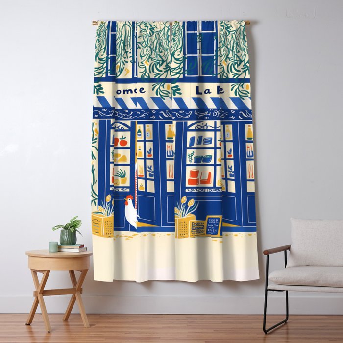 Charming French Cheese Shop Window Curtain Gallery Image 5