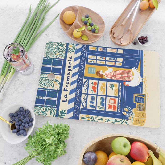 Charming French Cheese Shop Cutting Board Gallery Image 2