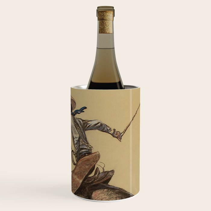 Bucking Horse Western Art by Will James Wine Chiller Gallery Image 1