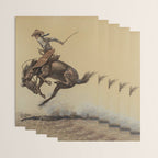 Bucking Horse Western Art by Will James Wrapping Paper Gallery Image 3