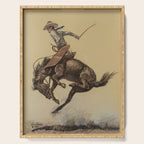 Bucking Horse Western Art by Will James Serving Tray Gallery Image 1