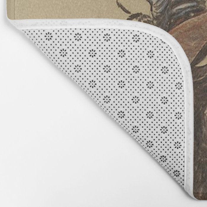 Bucking Horse Western Art by Will James Bath Mat Gallery Image 2