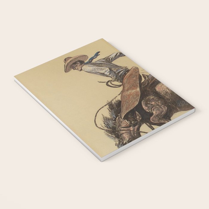 Bucking Horse Western Art by Will James Notebook Gallery Image 3