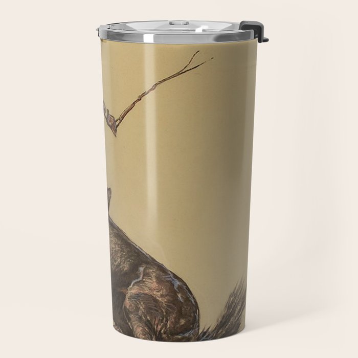 Bucking Horse Western Art by Will James Travel Mug Gallery Image 2