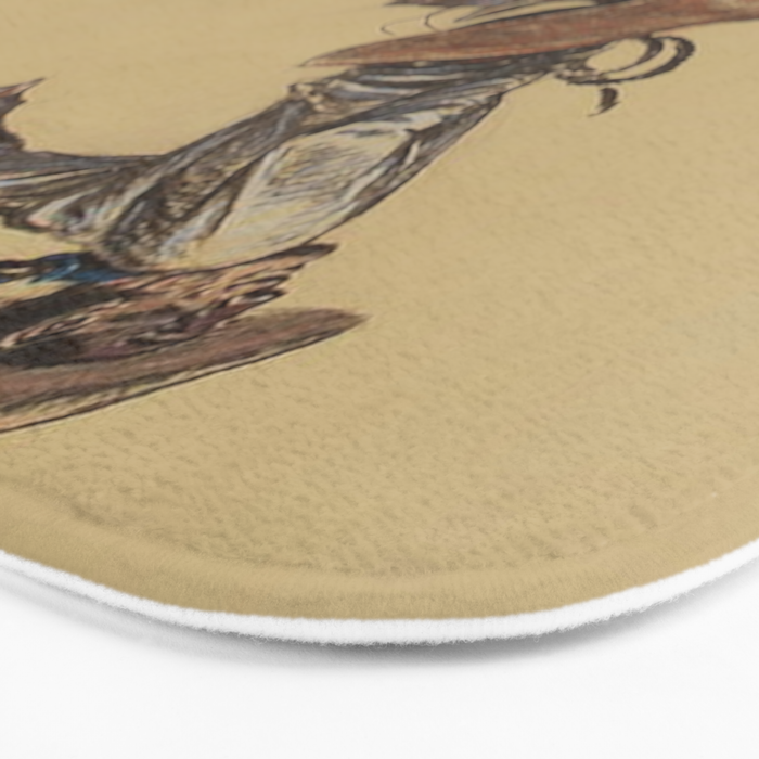 Bucking Horse Western Art by Will James Bath Mat Gallery Image 3