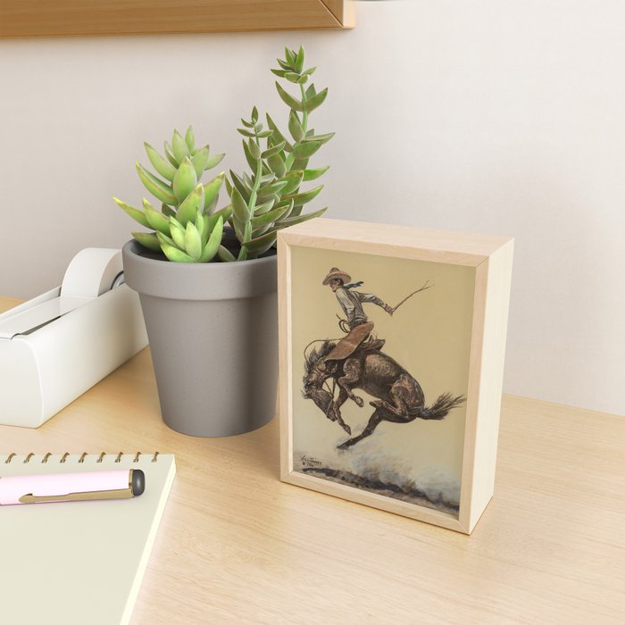 Bucking Horse Western Art by Will James Mini Art Print Gallery Image 2