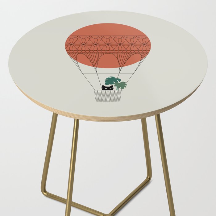 Cat Landscape 138: Hot Sun Balloon Side Table Gallery Image 2