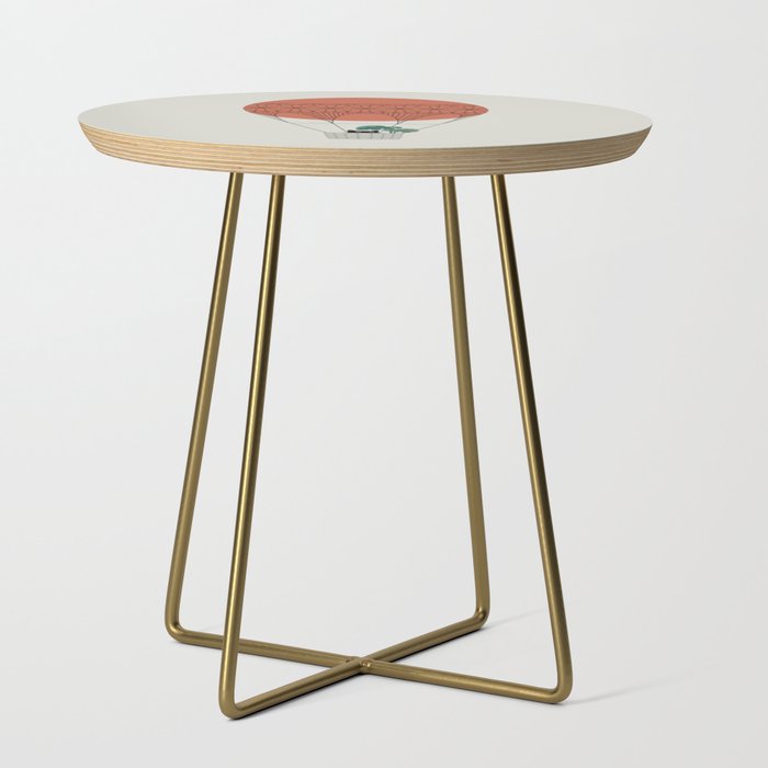 Cat Landscape 138: Hot Sun Balloon Side Table Gallery Image 1