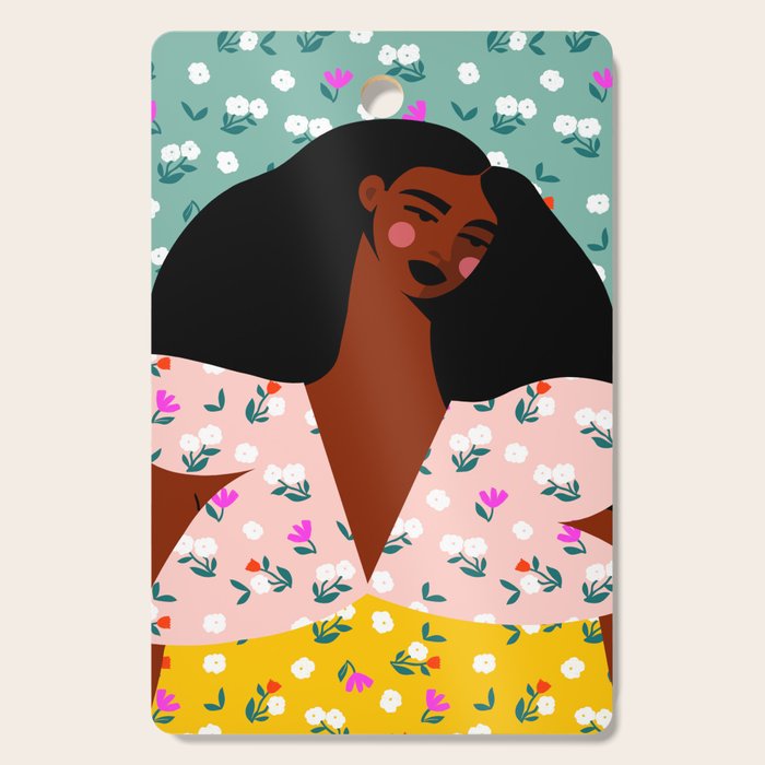 Dainty Floral Beauty Cutting Board Gallery Image 1