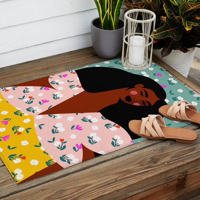 Dainty Floral Beauty Outdoor Rug Gallery Image 2