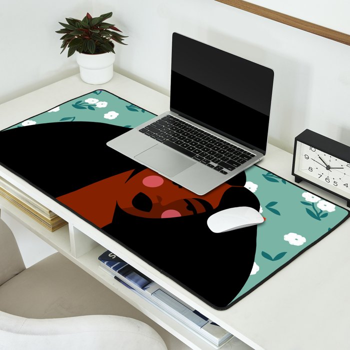 Dainty Floral Beauty Desk Mat Gallery Image 2