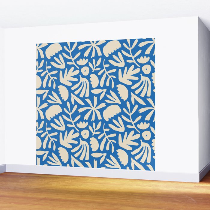 Organic nature flower shape art pattern Wall Mural Gallery Image 2