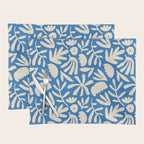 Organic nature flower shape art pattern Placemat Gallery Image 1
