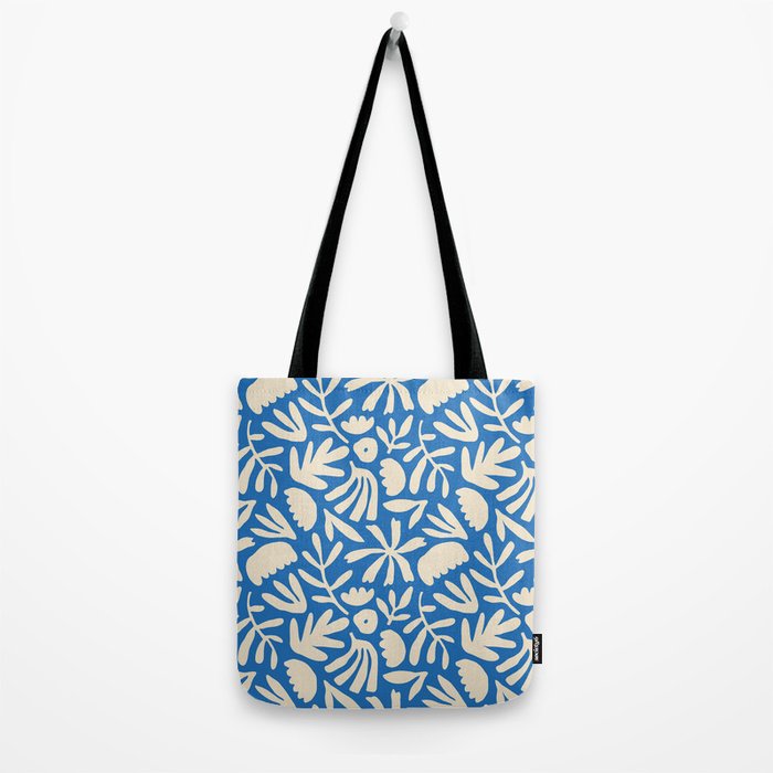 Organic nature flower shape art pattern Tote Bag Gallery Image 2