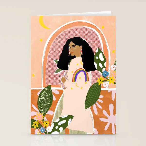 Rainbow Sweater Stationery Card Gallery Image 1