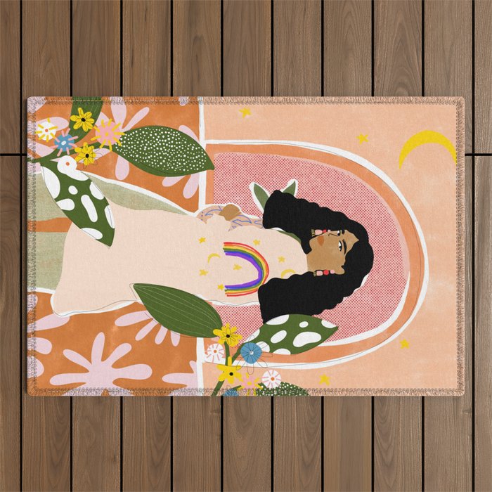 Rainbow Sweater Outdoor Rug Gallery Image 1