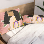 Rainbow Sweater Pillow Sham Gallery Image 2