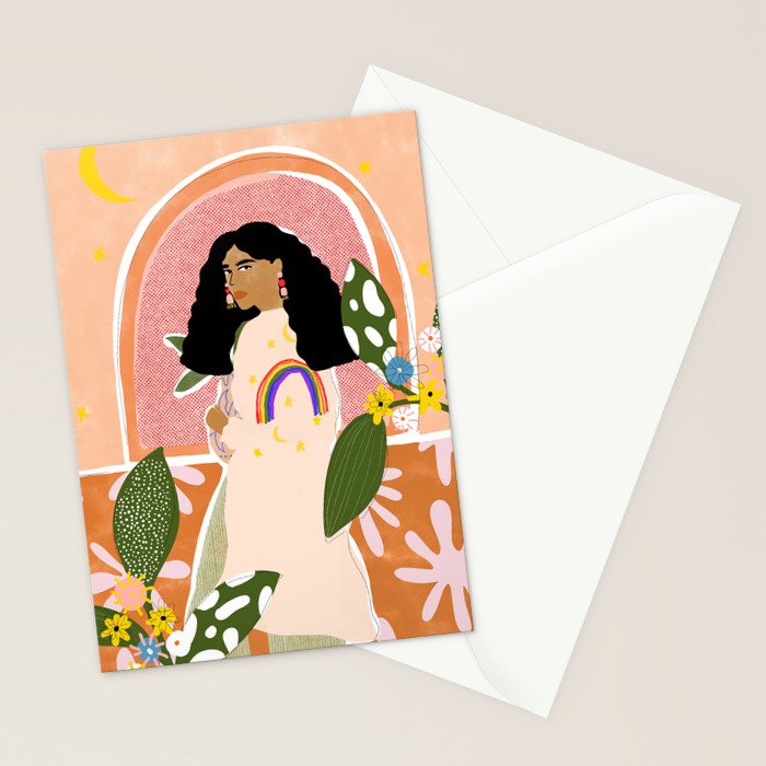 Rainbow Sweater Stationery Card Gallery Image 2