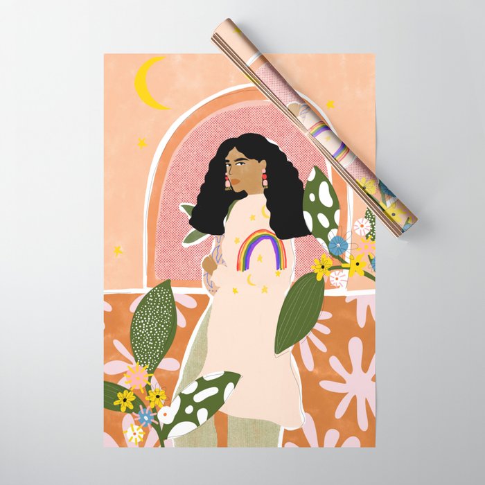 Rainbow Sweater Wrapping Paper Gallery Image 1